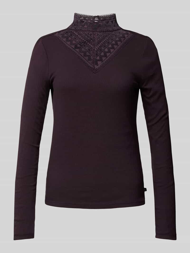 Q/S designed by Shirt met lange mouwen met inzet bovenaan