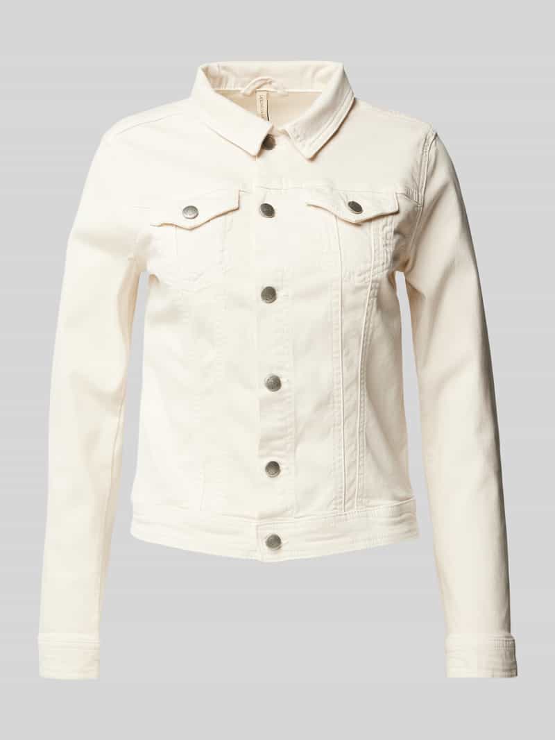Soyaconcept Jeansjack met paspelzakken op de borst, model 'Erna'