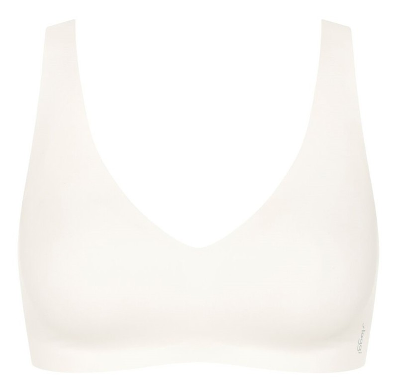 Sloggi Zero feel 2.0 dames soft bh zonder beugel silk white maat l 1 Stuk