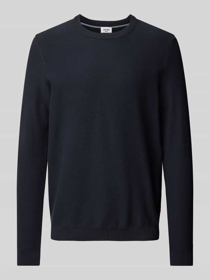 JOOP! JEANS Gebreide pullover met ribboorden