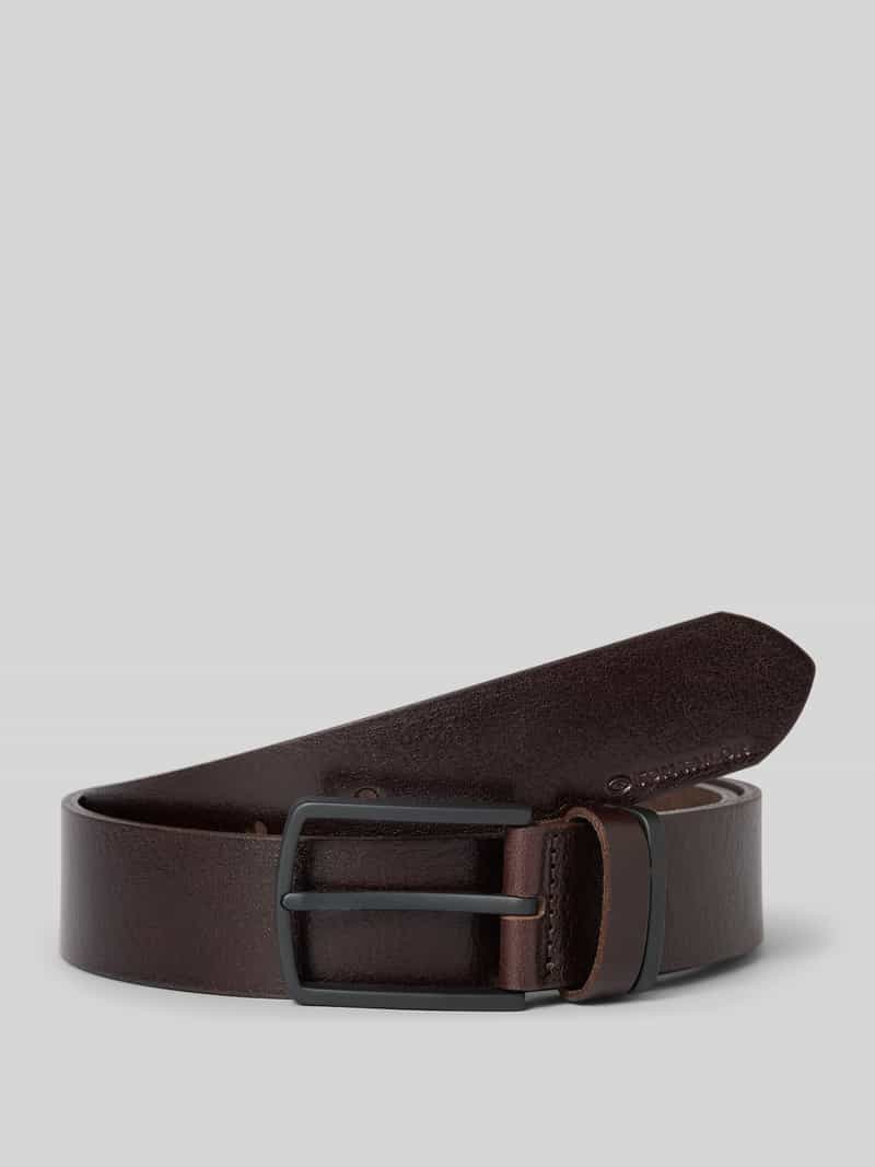Tom Tailor Leren riem TTHenry met generfde oppervlakken