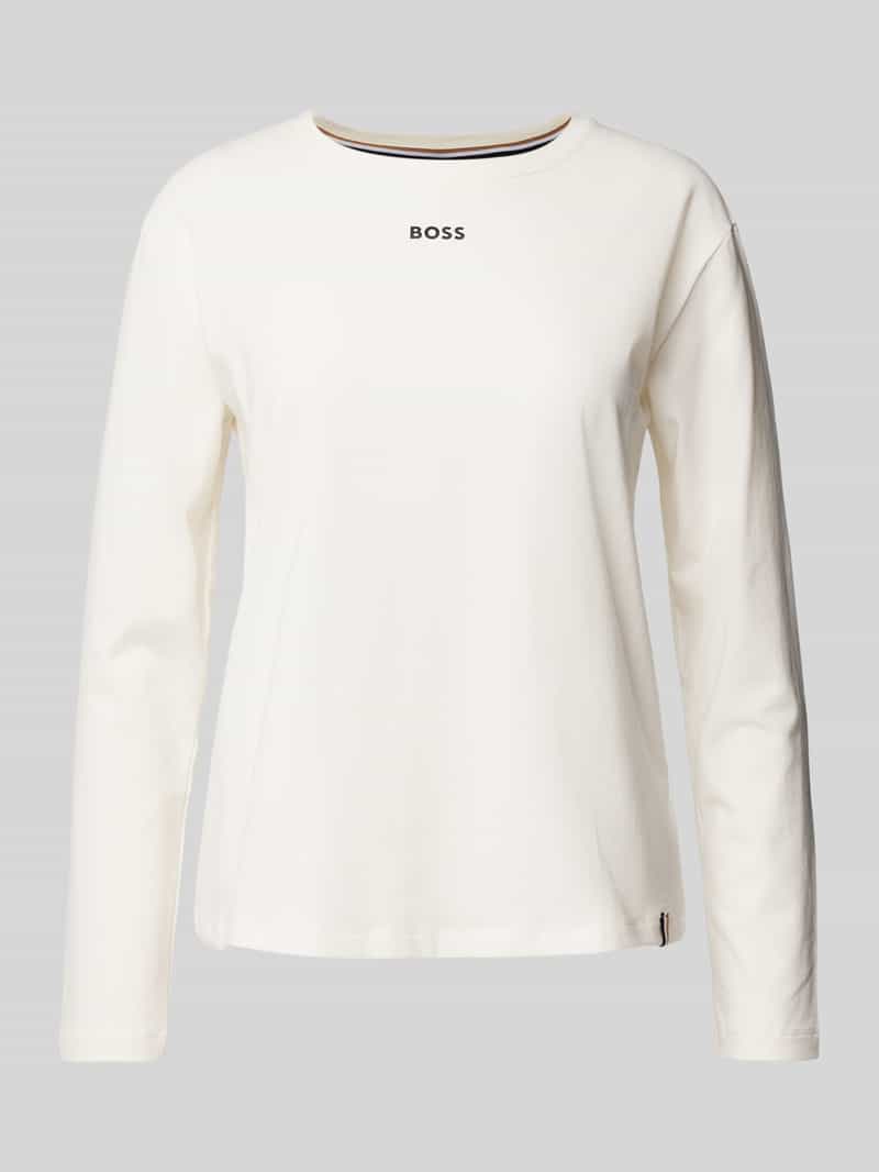 BOSS Shirt met lange mouwen met een ronde hals