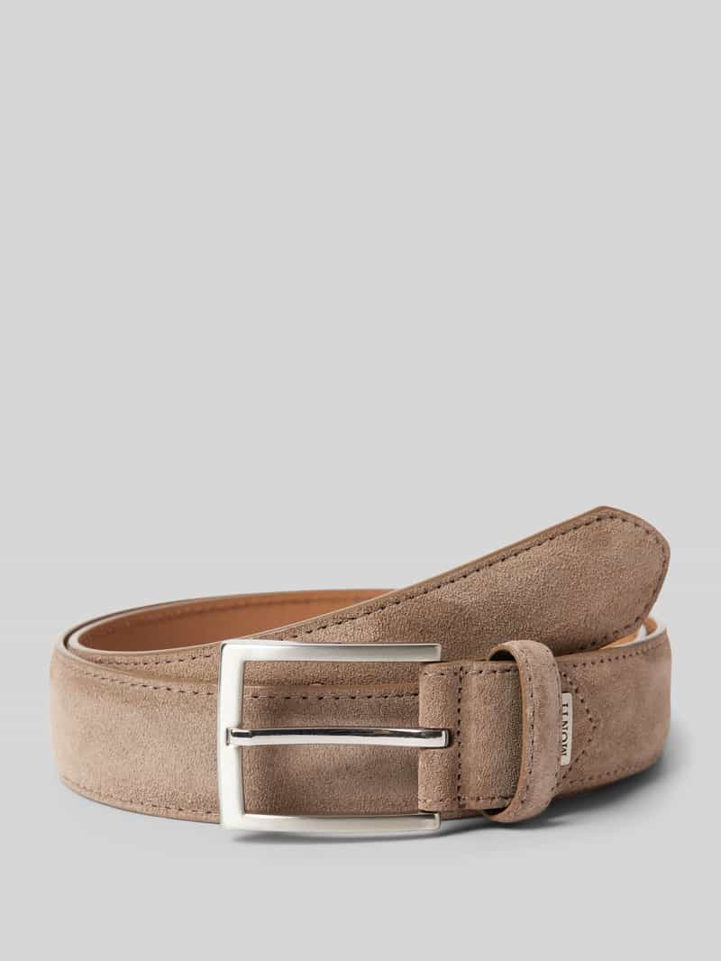 MONTI Leren riem 3,5 cm breed, business-casual, suede, inkortbaar