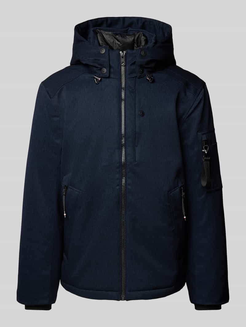 Tom Tailor Gewatteerd jack met afneembare capuchon in jeanslook