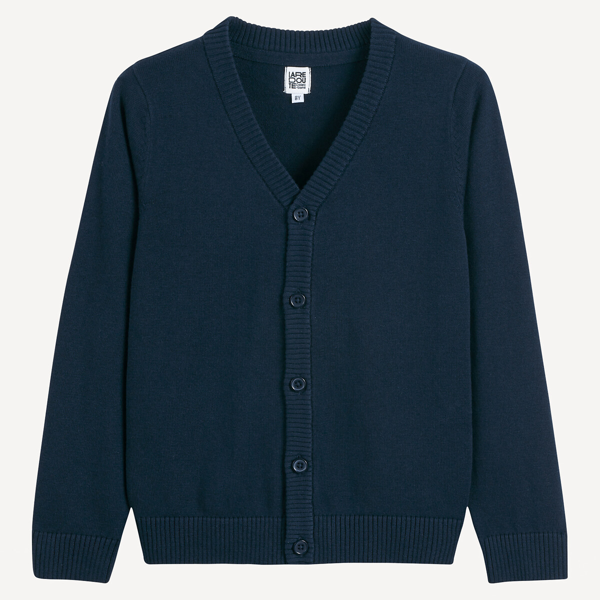LA REDOUTE COLLECTIONS Vest in fijn tricot met V-hals en knoopsluiting