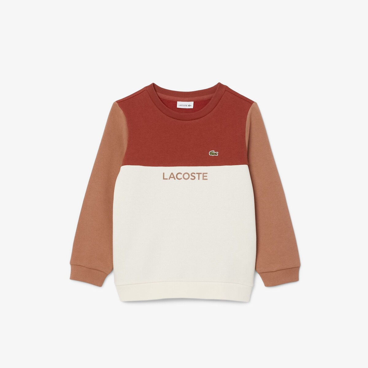 Lacoste Sweater in molton met ronde hals