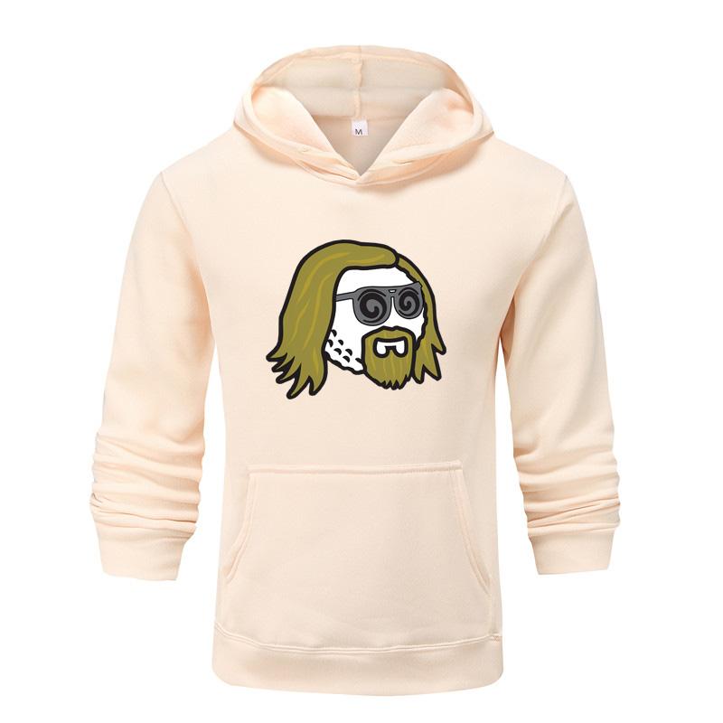 Nomi Herfst en winter nieuwe designer bedrukte kleding heren hoodie paar trui S zwart