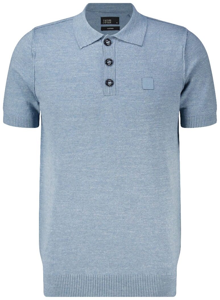 Butcher Of Blue Polo Clifden Blauw heren