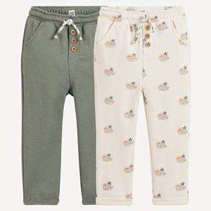 LA REDOUTE COLLECTIONS Set van 2 bedrukte fleece sarouels