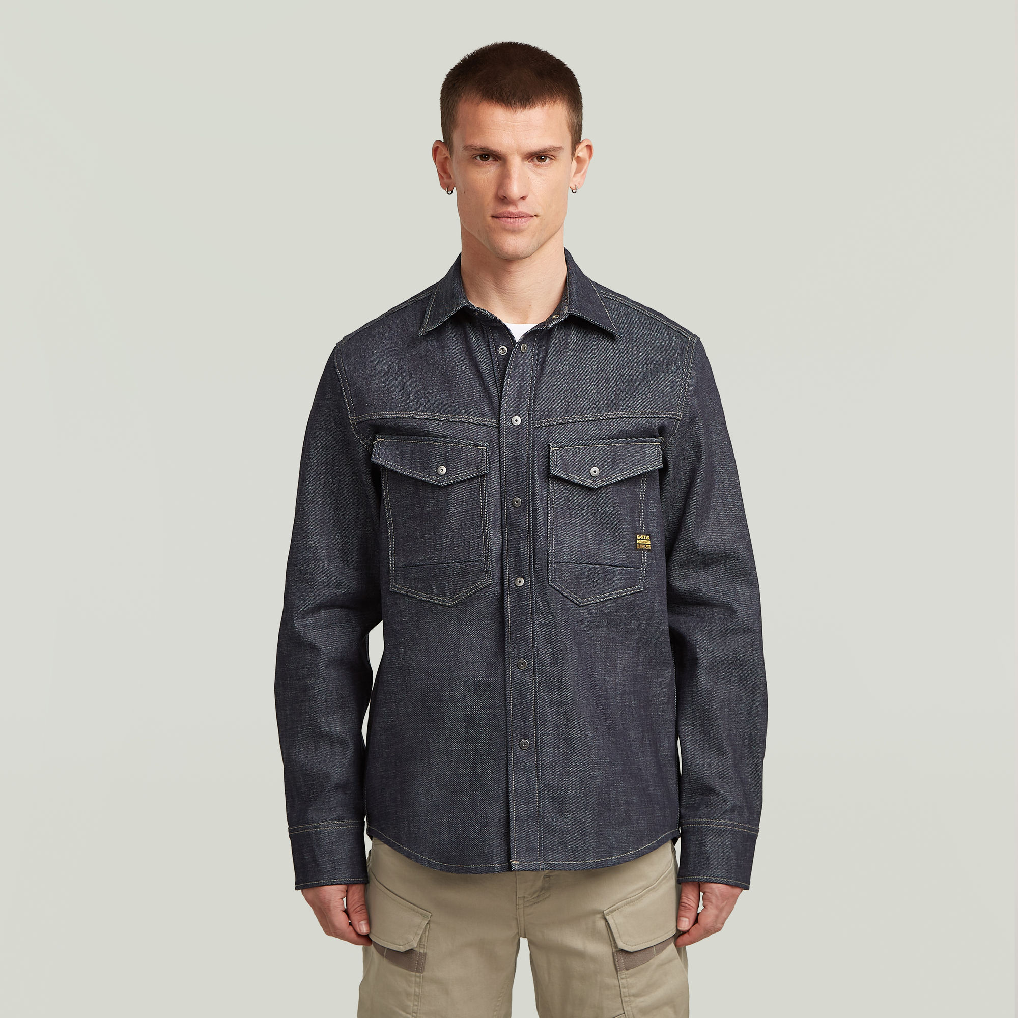 G-Star RAW Dakota Regular Shirt - Donkerblauw - Heren