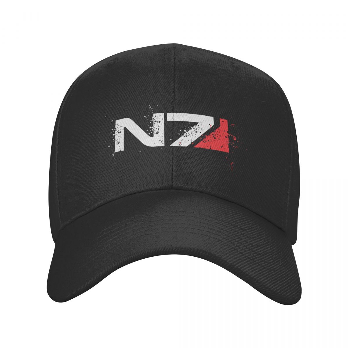 91510107MAC34WEG02 Mass Effect N7 Punk Unisex Videogame Baseball Cap Volwassen Alliantie Militair Verstelbare Dad Hoed Vrouwen Unisex Buiten Baseball Cap