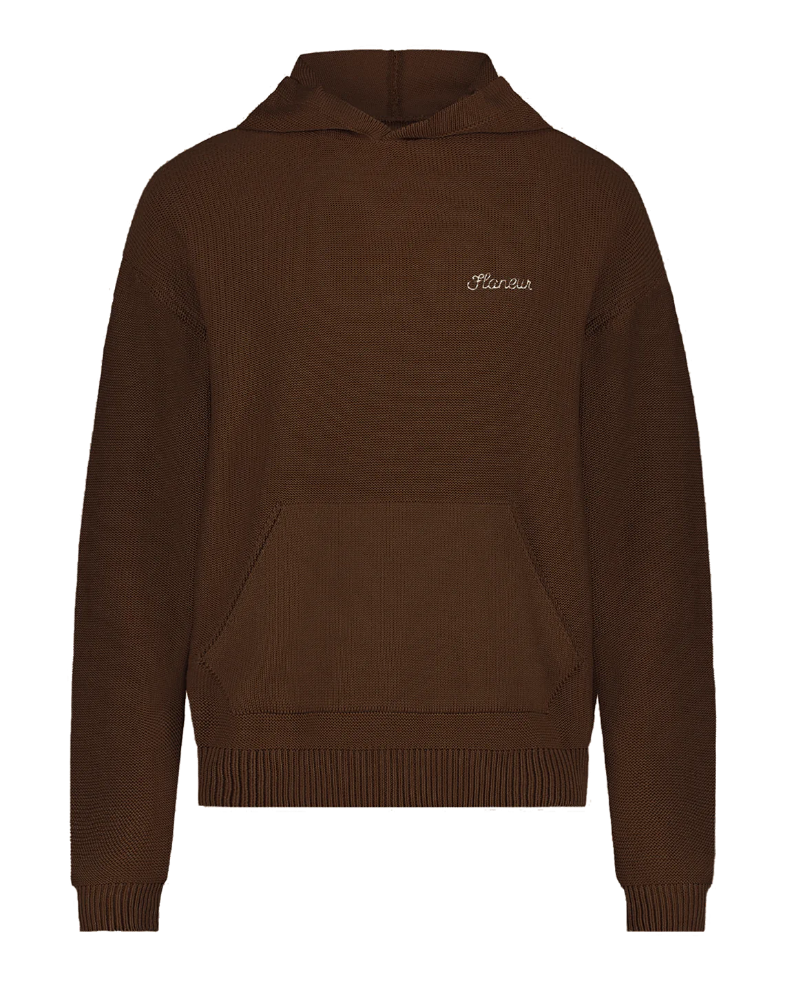 Flaneur Homme Heren signature knit hoodie