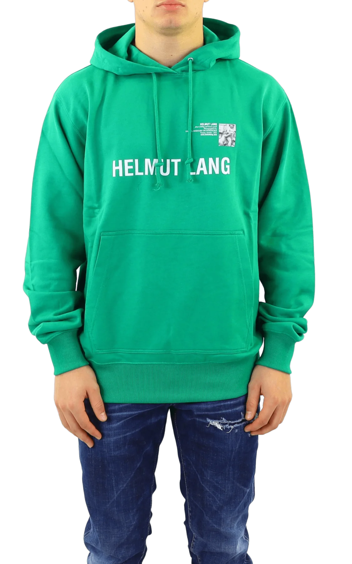Helmut Lang Heren viena postcard hoodie