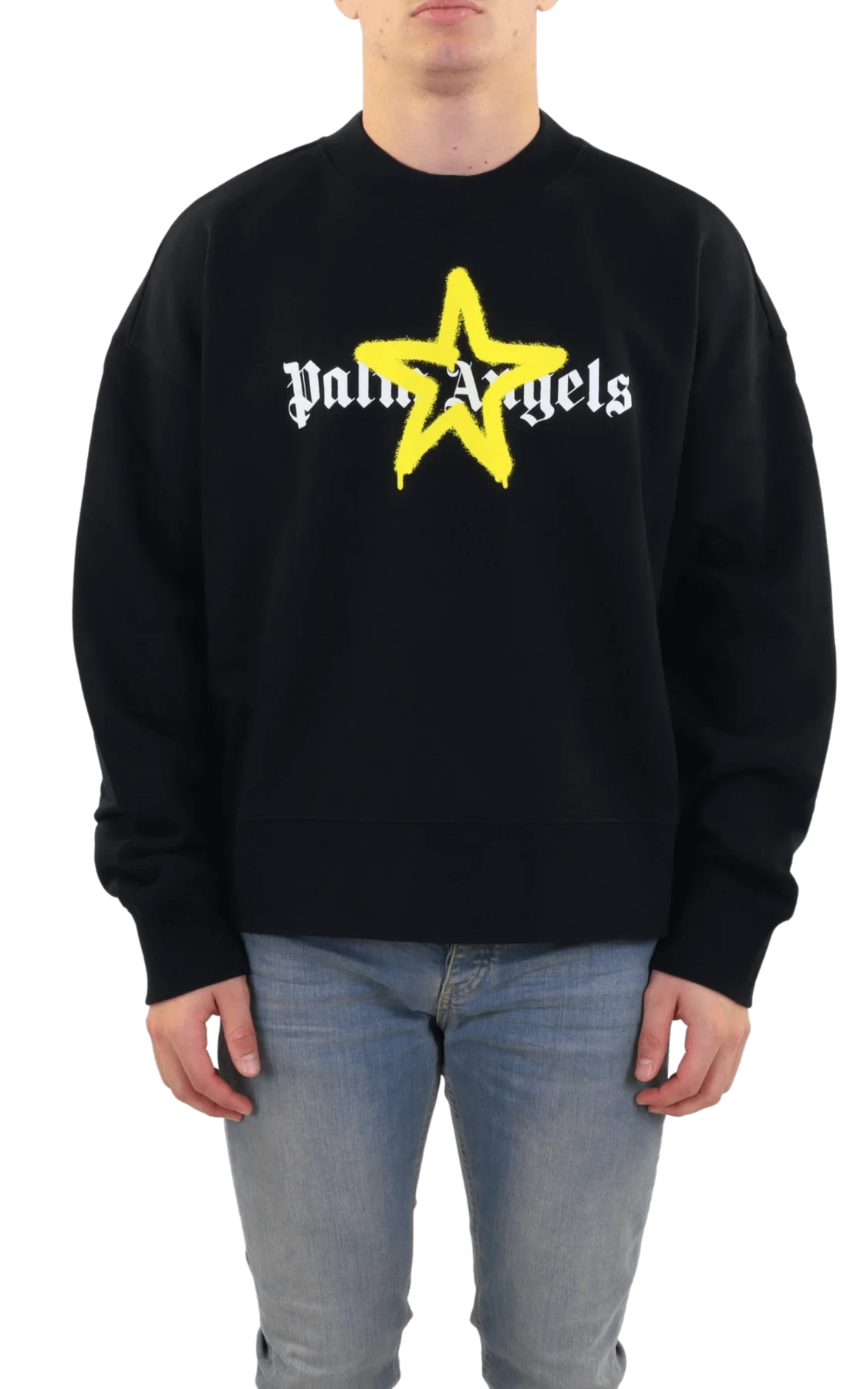 Palm Angels Heren star sprayed sweater
