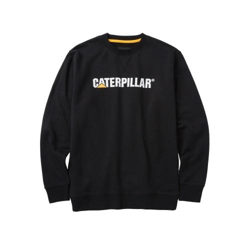Caterpillar Heren Logo Midweight Crew Neck Trui S zwart