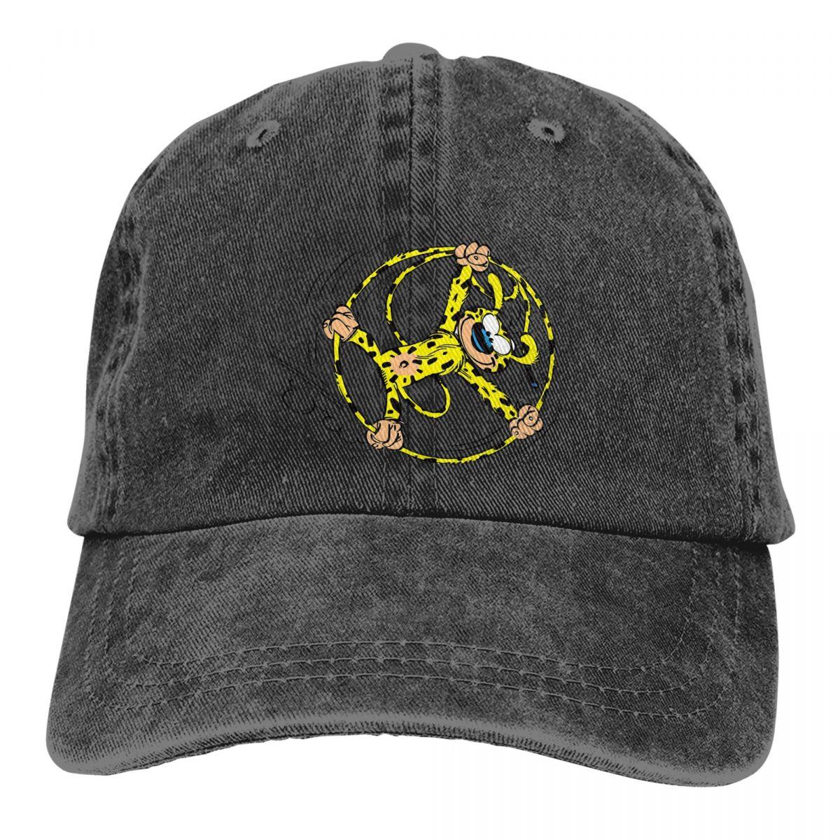 91421224MABNCF2A91 Pure Color Dad Hats Marsupilami Rolling In Tail Dameshoed Zonneklep Baseballpetten Gaston Lagaffe Comics Pet met klep One Size
