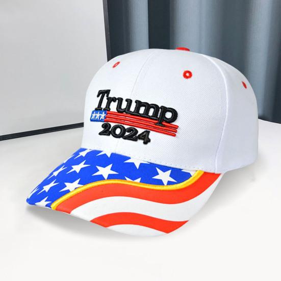Blissbox Trump Baseball Pet Letter Borduurwerk Lange Rand Zonnescherm 2024 President Verkiezingscampagne Amerikaanse Vlag Print Retro Rally's Feesten Unisex Pet roze