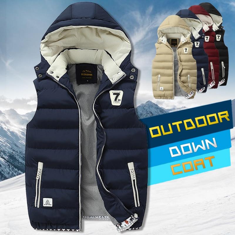 Lucky ioom Clothes Winterdonsvest Heren Casual vest Heren Mouwloos jasje Plus maat 5xl Warm herenvest Overjassen XXXXXL