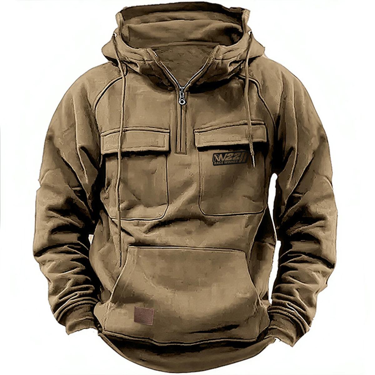 AL Clothes 2024 Nieuwe heren herfst hoodies sweatshirts casual hoodie jas voor heren lente dunne jassen S kaki
