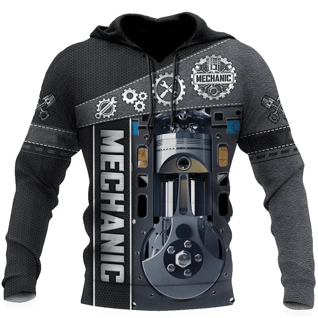 ETST 03 Heren hooded sweatshirt vintage T-shirt herfstkleding monteur 3d print tops mode straat casual hoodies oversized pullover S