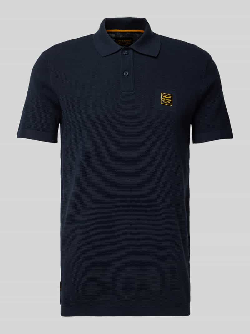 PME Legend Regular fit poloshirt met labelbadge