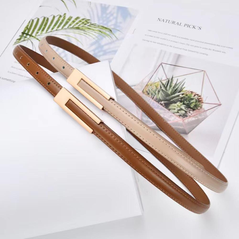FVnbkdz Pu-leer magere taillebanden legering gesp jurk jas decoratieve tailleband tailleriem dames 1