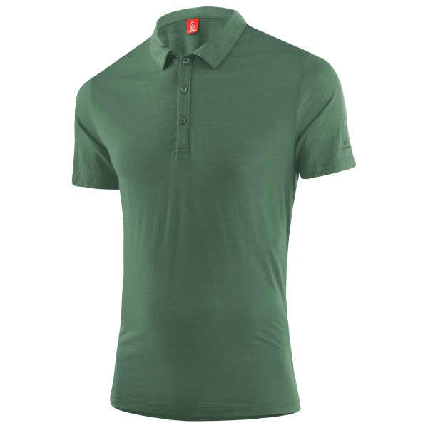 Löffler - Poloshirt Merino-Tencel - Poloshirt, olijfgroen