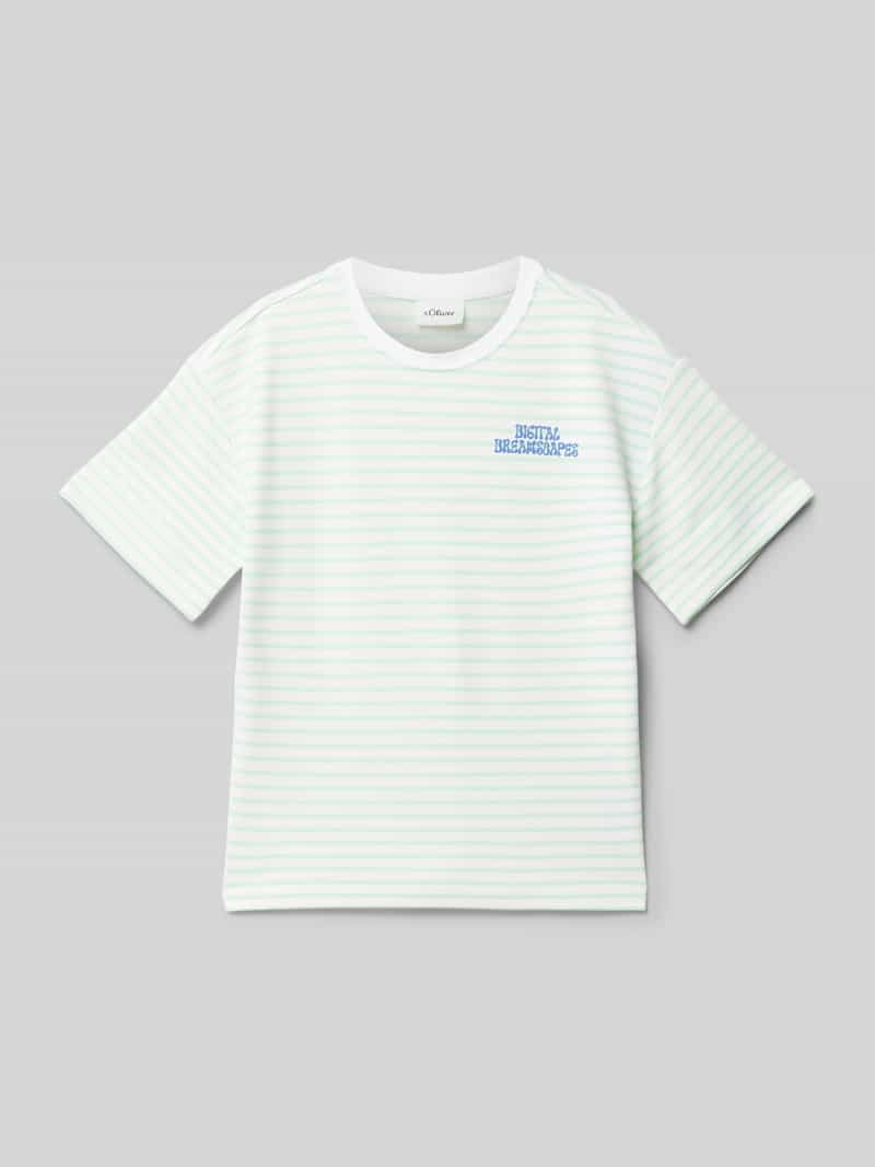 S.Oliver RED LABEL Boxy fit T-shirt in interlockjersey met printdetail