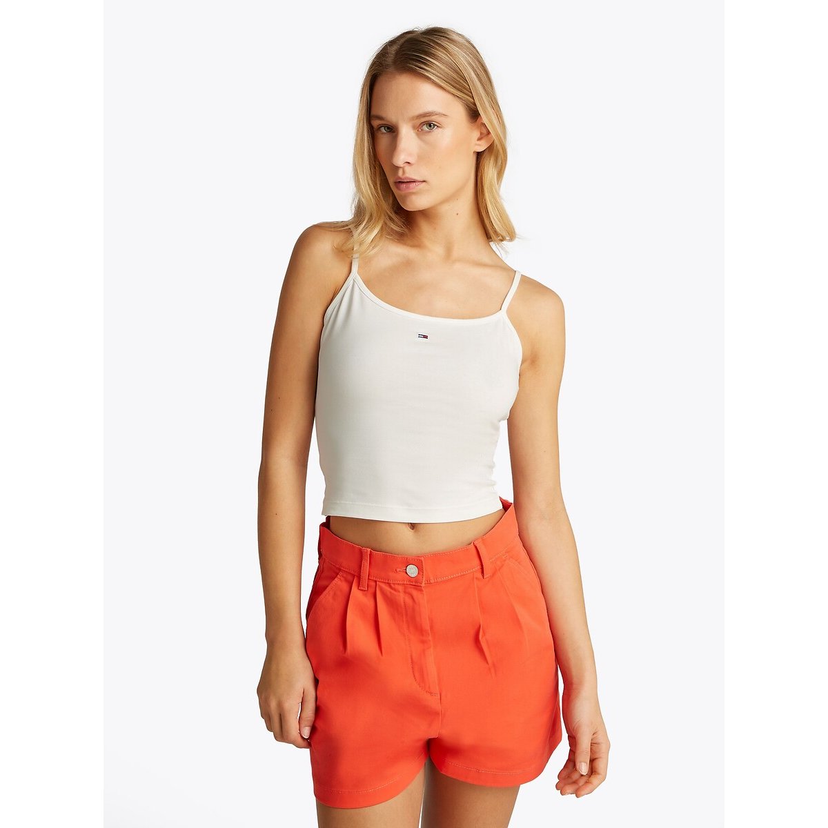 TOMMY JEANS Top met spaghettibandjes TJW 2PACK ESSENTIAL STRAP TOP (set, 2 stuks)