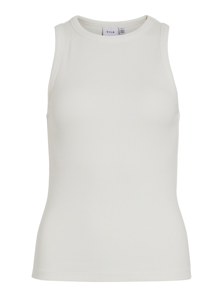 Vila visola s/l tank top noos 14101757 snow white