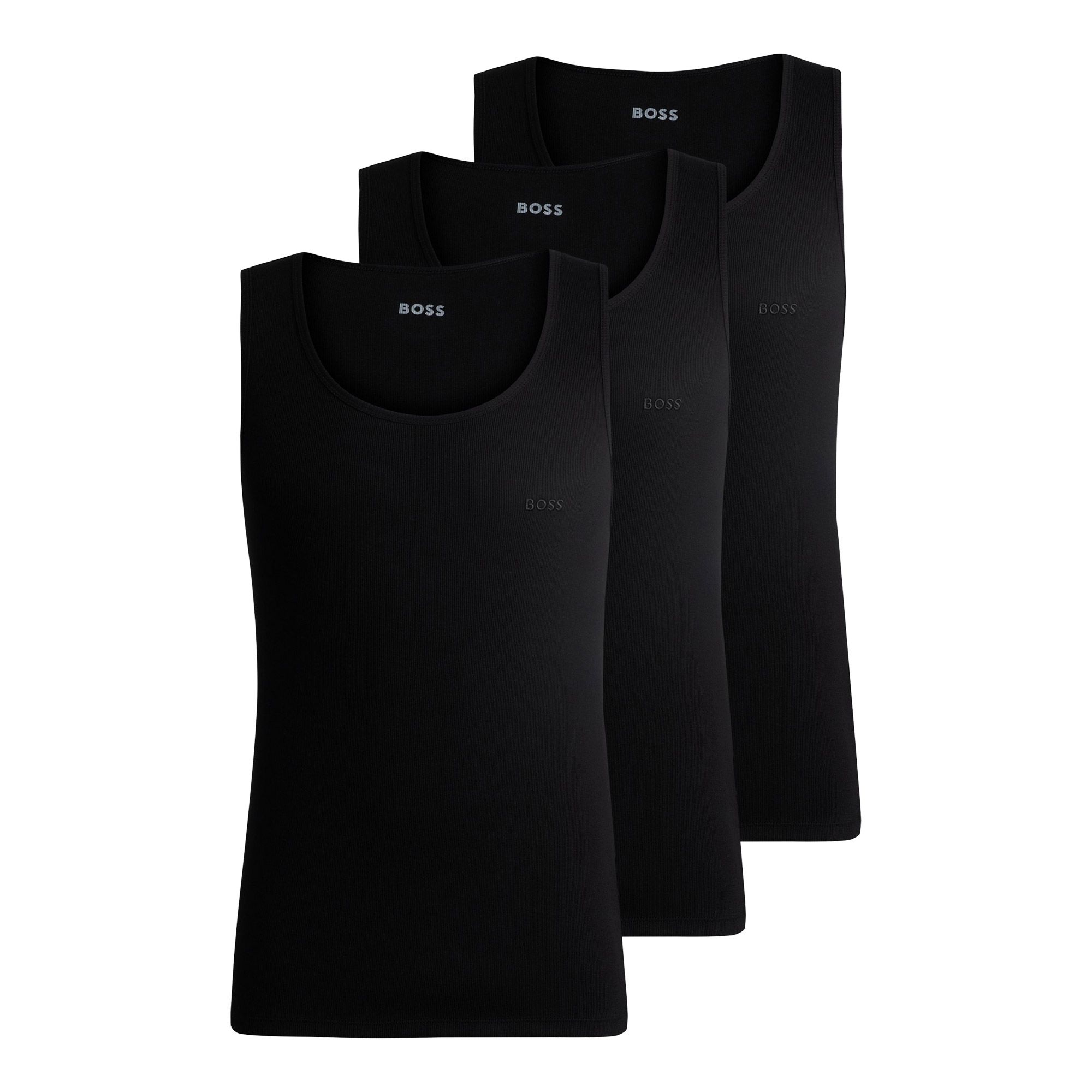 BOSS 3-Pack Tank Top - Black- Heren, Black