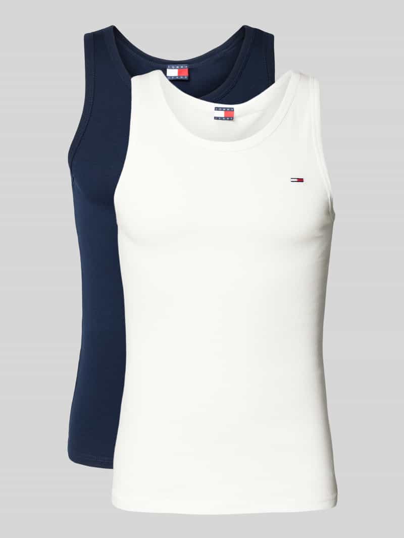 TOMMY JEANS Tanktop TJM XSLIM 2PCK RIB TANK EXT (set, 2-delig, 2 stuks)