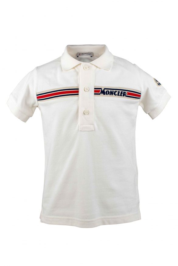 Moncler poloshirt wit