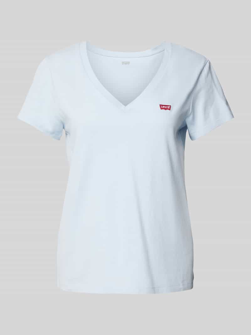 Levi's Shirt met V-hals Perfect Tee met klein batwing-logo