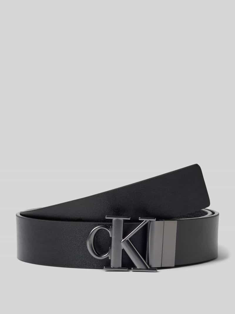 Calvin Klein Leren Riem met logo-sluiting
