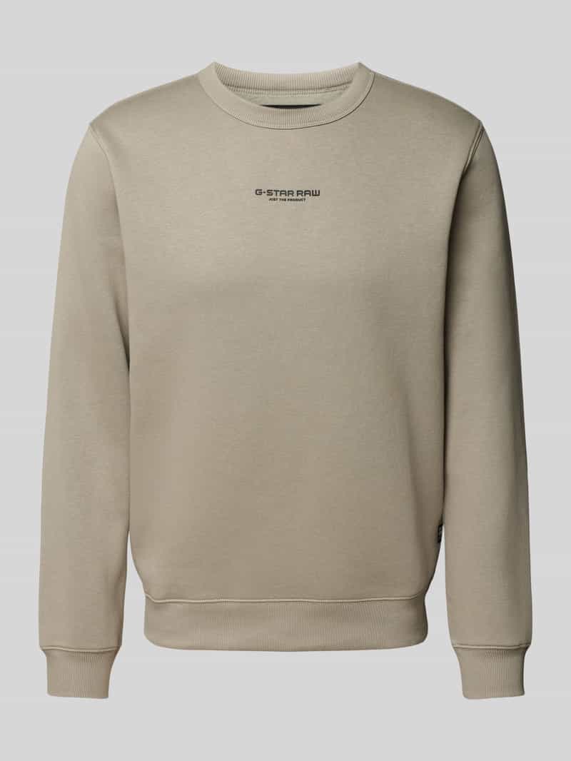 G-Star RAW Sweatshirt Center chest logo met logoprint voor
