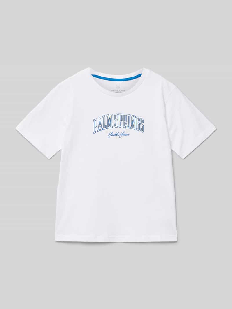 Jack & jones T-shirt met labelprint, model 'DETROIT'