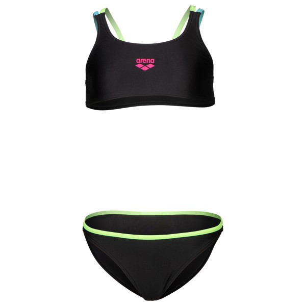 Arena - Girl's Two Pieces Swimsuit Solid - Bikini, zwart
