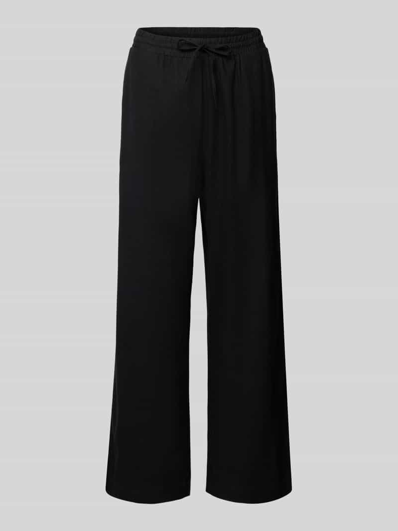 FREE/QUENT Straight leg linnen broek met steekzakken, model 'Lavea'