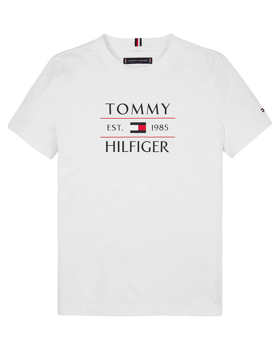 Tommy Hilfiger Logo T-Shirt Junior - White - Kind, White