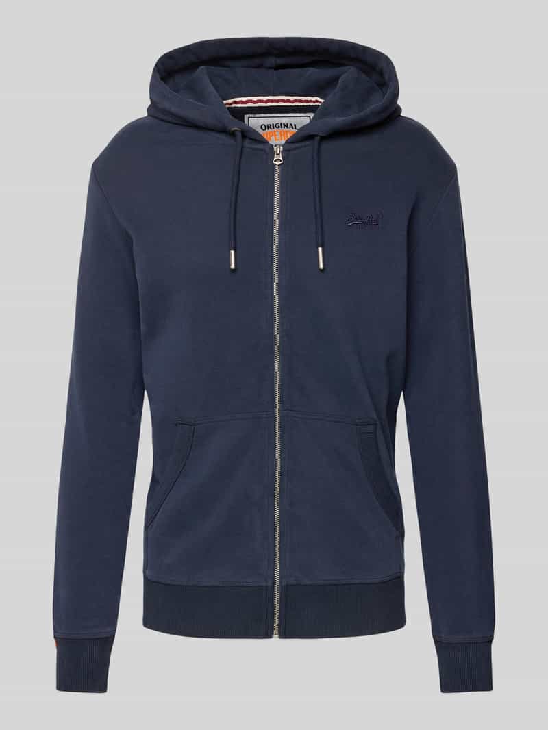 Superdry Sweatjack met labelstitching