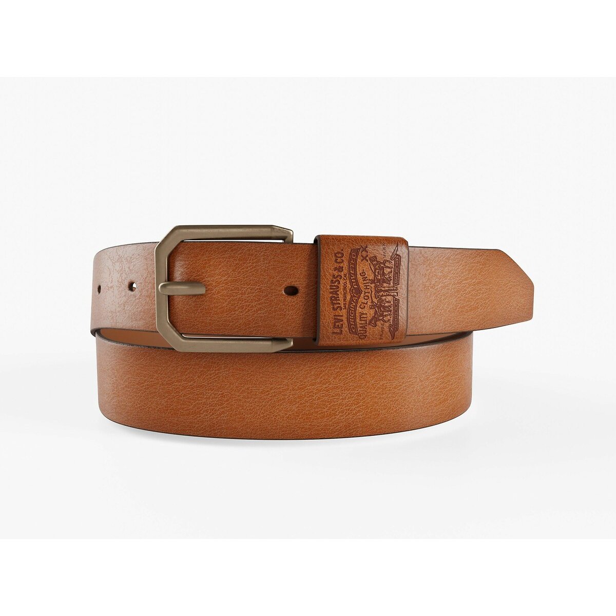 Levi's Leren riem WIDE LOOP TWO HORSE BELT