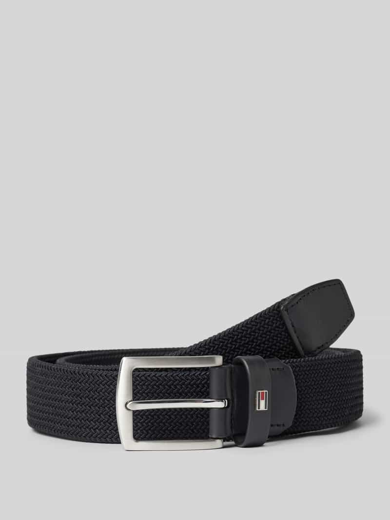 Tommy Hilfiger Gevlochten riem DENTON ELASTIC 3.5 Flexibel in grootte verstelbaar, elastisch, metaal logo