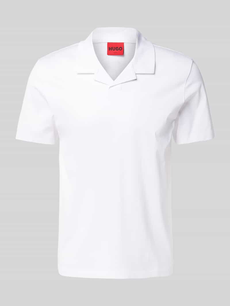 HUGO Poloshirt met V-hals, model 'Dimerspolo'