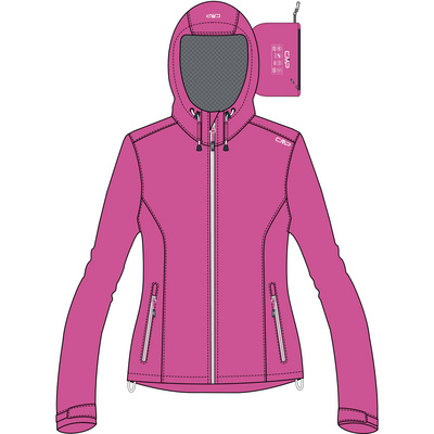 CMP Dames Rain Fix hoodiejas