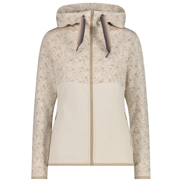CMP - Women's Printed Stretch Jacket Fix Hood - Fleecevest, beige