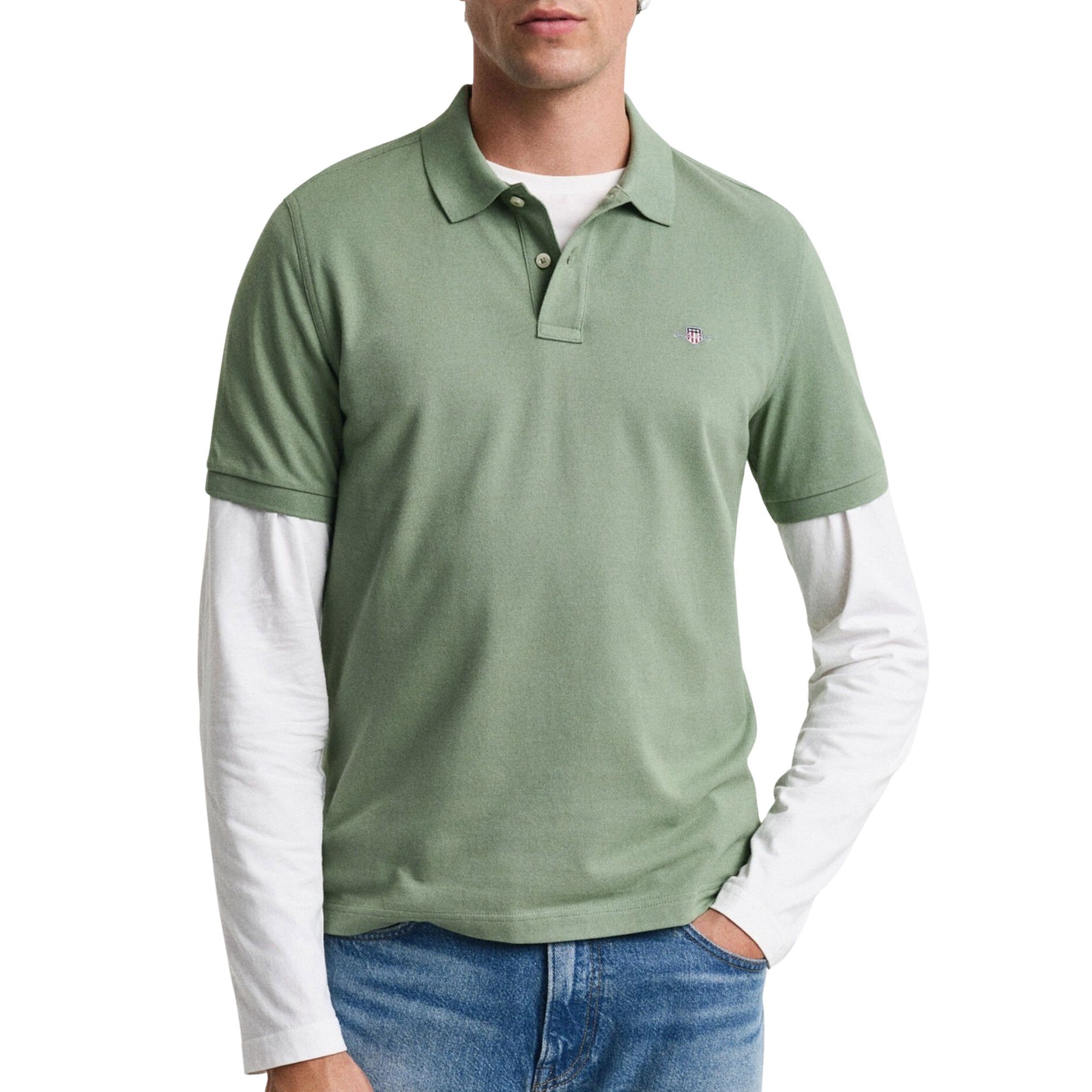 Gant Shield Pique Polo Heren