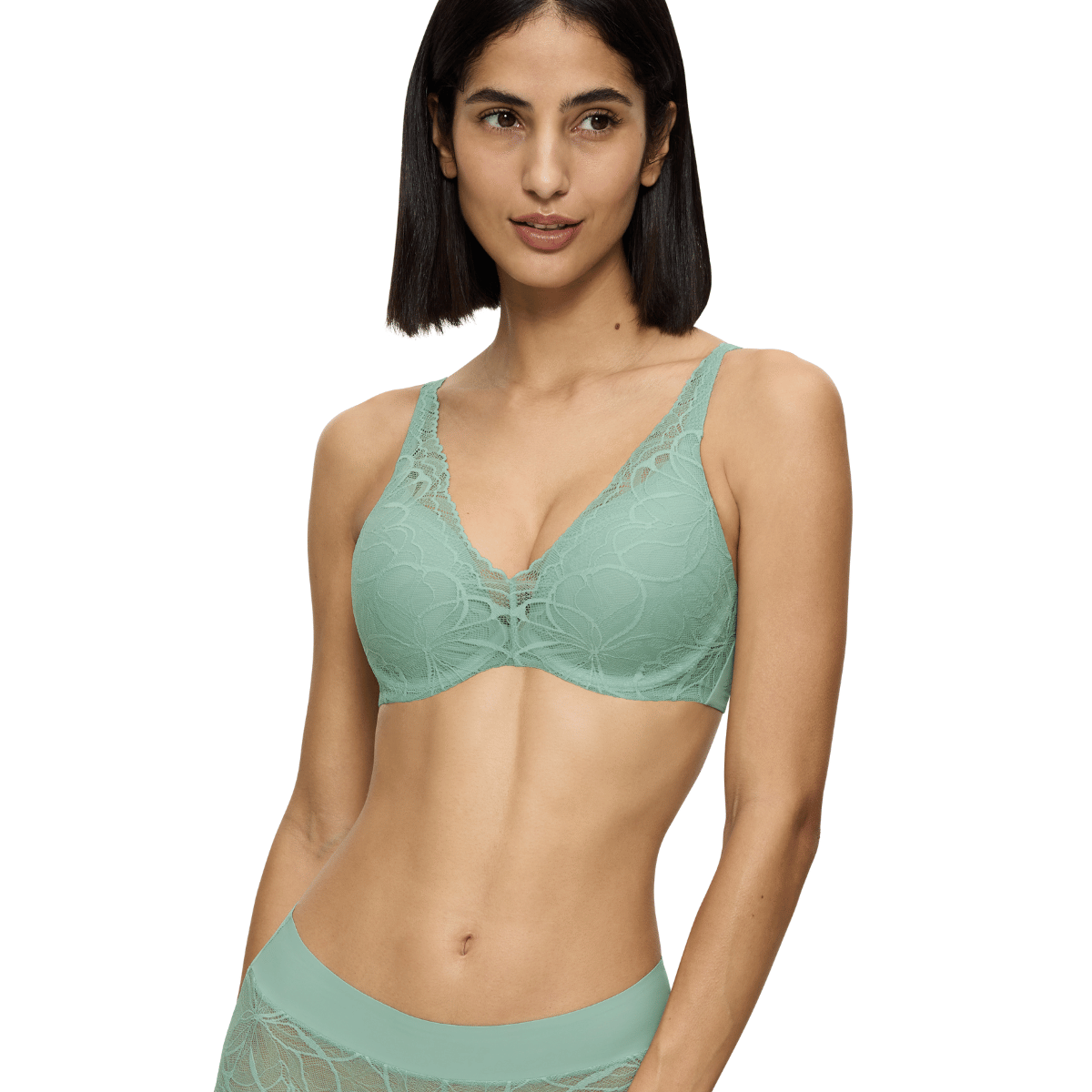 Triumph Body Make-Up Illusion Lace BH met beugel, mint