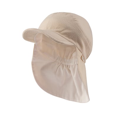 Sterntaler Peaked cap met nekbescherming stippen beige