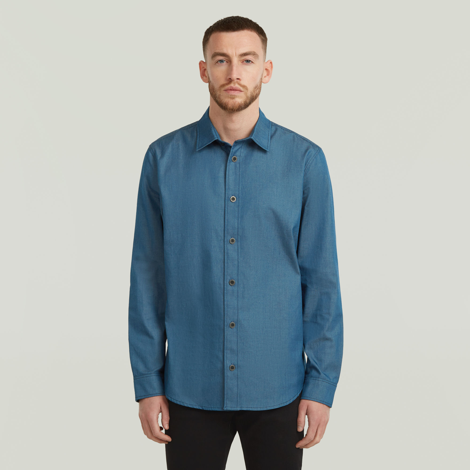 G-Star RAW Clean Slim Shirt - Donkerblauw - Heren